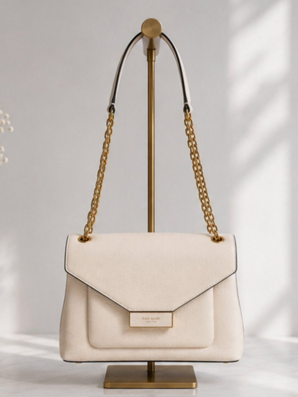 Kate Spade New York Gramercy Medium Convertible Shoulder Bag in White